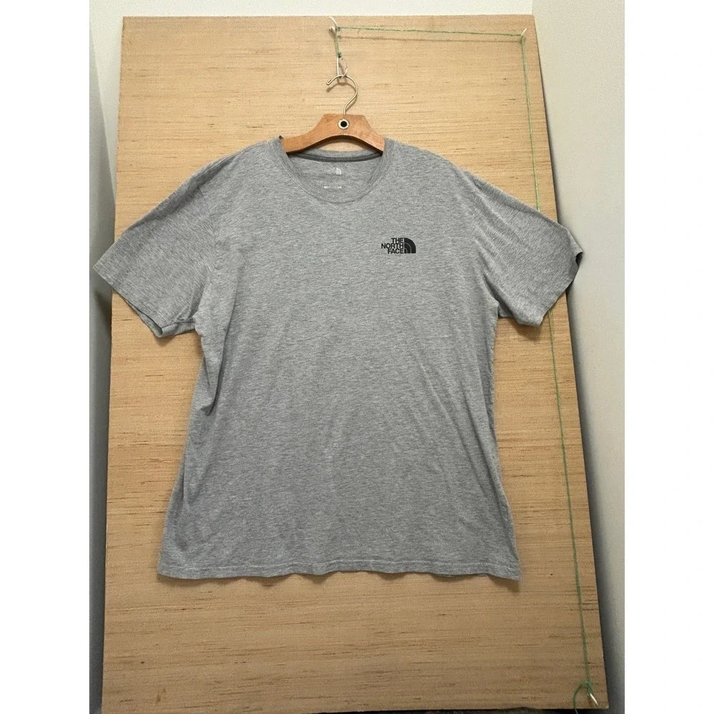 The North Face Mens Classic Gray Short Sleeve T Shirt XL Never Stop Exploring